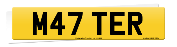 Registration number M47 TER